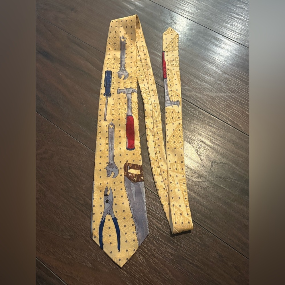 VintageHome Improvement Men's Ties Working Man Necktie Tool man Home Improvement